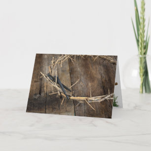 Crown Of Thorns And Nails Holiday Card
