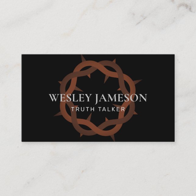Crown of Thorns Business Card (Front)