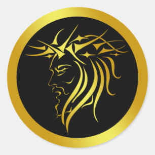 CROWN OF THORNS CLASSIC ROUND STICKER