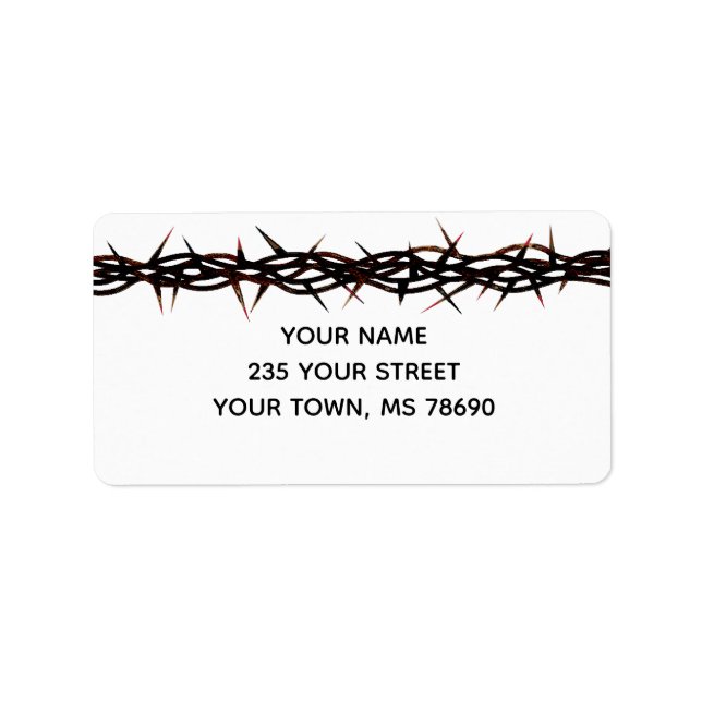 Crown of Thorns Label (Front)