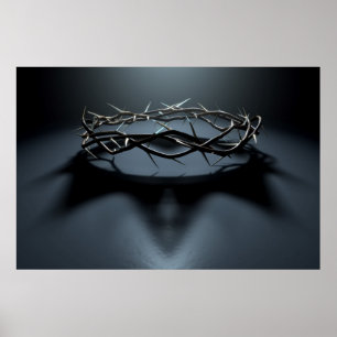 Crown Of Thorns With Royal Shadow Card Poster