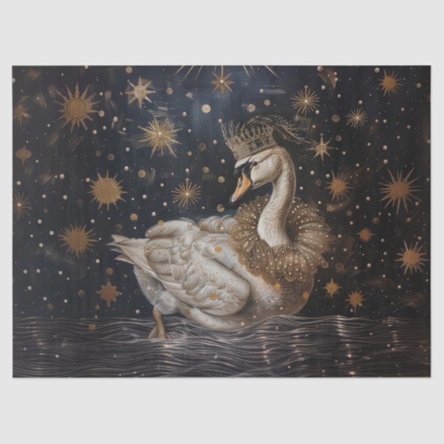 Crown - Oil Painting Style Tissue Paper (Front)