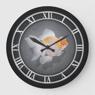 Crown Pearlscale Goldfish Large Clock