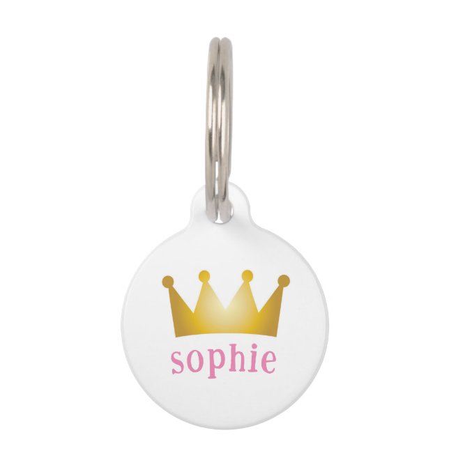 crown pet tag (Front)