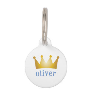 crown pet tag