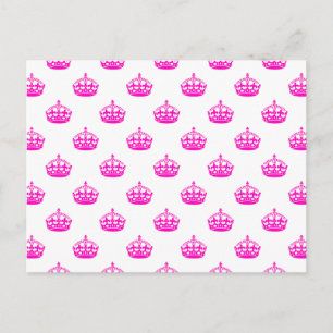 Crown Pink Postcard