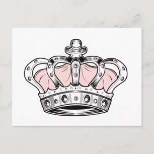 Crown - Pink Postcard