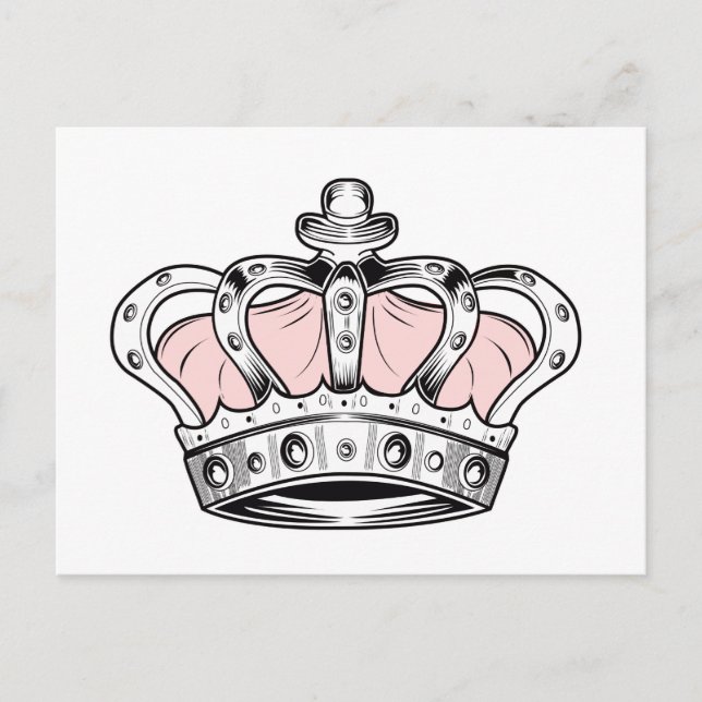 Crown - Pink Postcard (Front)