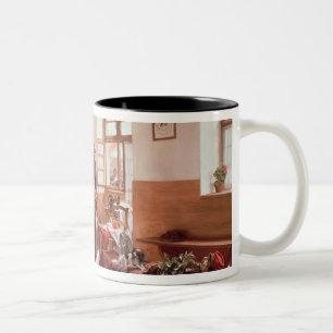 Crown Prince Frederick by the corpse Two-Tone Coffee Mug