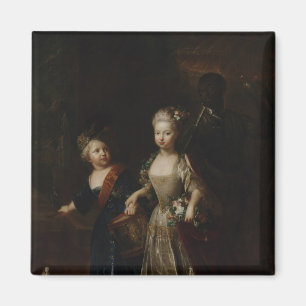 Crown Prince Frederick II with sister Magnet