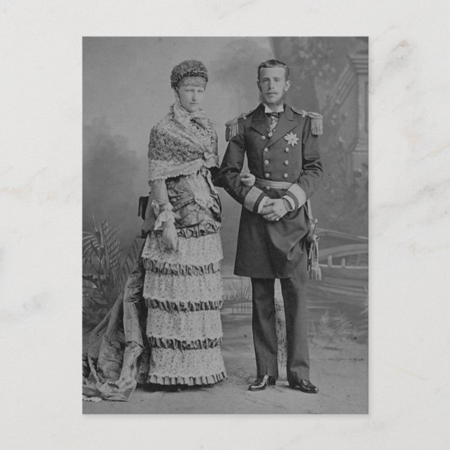 Crown Prince Rudolf of Austria & Stephanie Postcard (Front)