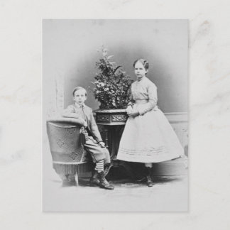 Crown Prince Rudolf of Austria with sister Gisela Postcard