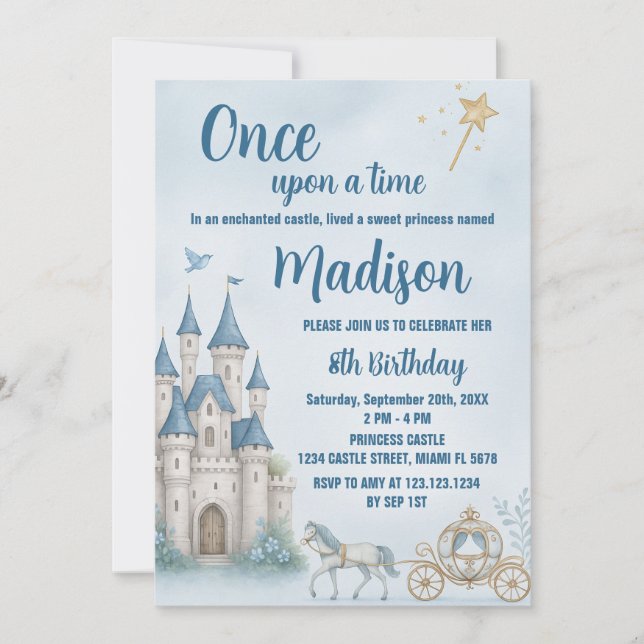 Crown Princess Birthday Invitation (Front)