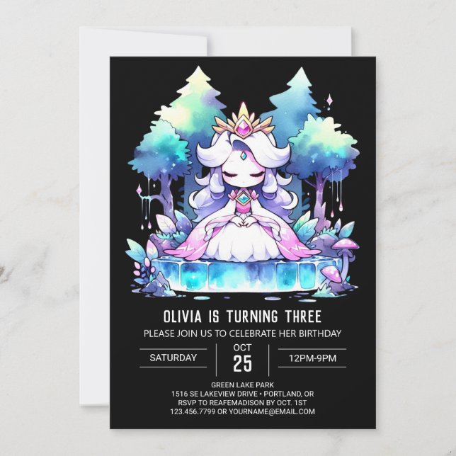 Crown Princess Birthday Invitation (Front)