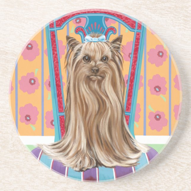 Crown Princess Yorkie Coaster (Front)