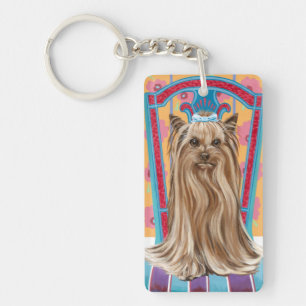 Crown Princess Yorkie Key Ring