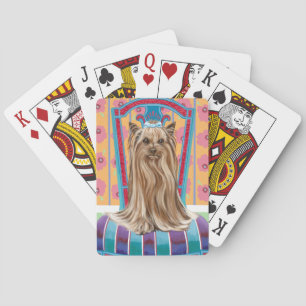 Crown Princess Yorkie Playing Cards