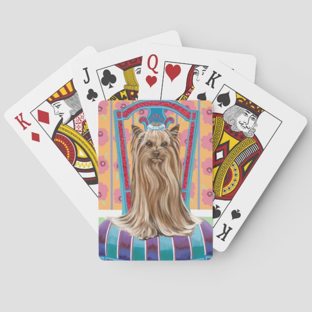 Crown Princess Yorkie Playing Cards (Back)