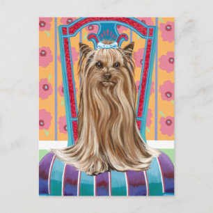 Crown Princess Yorkie Postcard