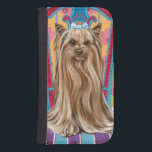 Crown Princess Yorkie Samsung S4 Wallet Case<br><div class="desc">Animals</div>