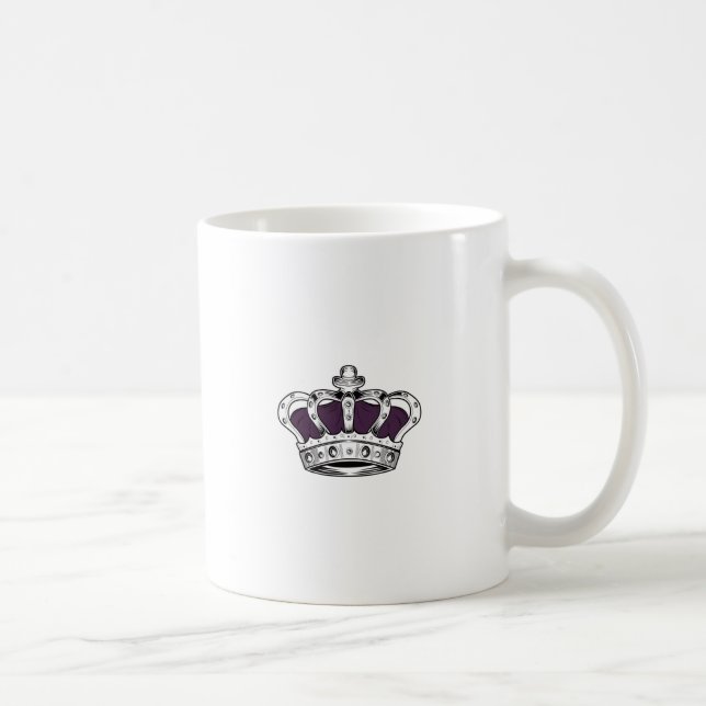 Crown - Purple Coffee Mug (Right)