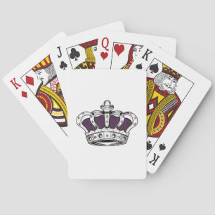Crown - Purple Playing Cards