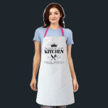 Crown Queen of The Kitchen Lady Chef Personalised Apron<br><div class="desc">Perfect gift for your mum, grandma, sister, or any important lady in your life who loves to cook! Queen of the Kitchen Apron. Easy to personalise!</div>