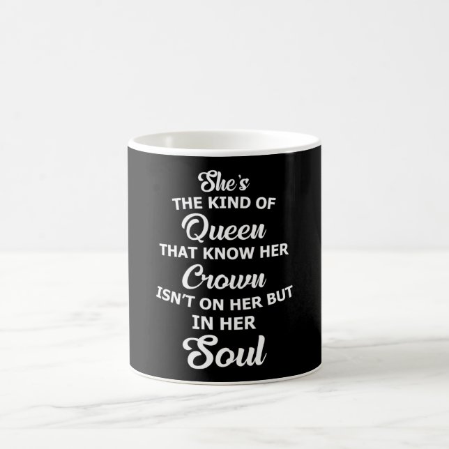 Crown Queen Royal Princess Gold Funny Gift Idea Coffee Mug (Center)