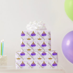 Crown Quinceanera Wrapping Paper