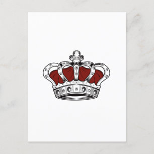 Crown - Red Postcard