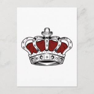 Crown - Red Postcard