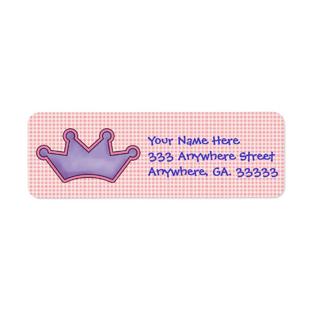 Crown return address labels (Front)