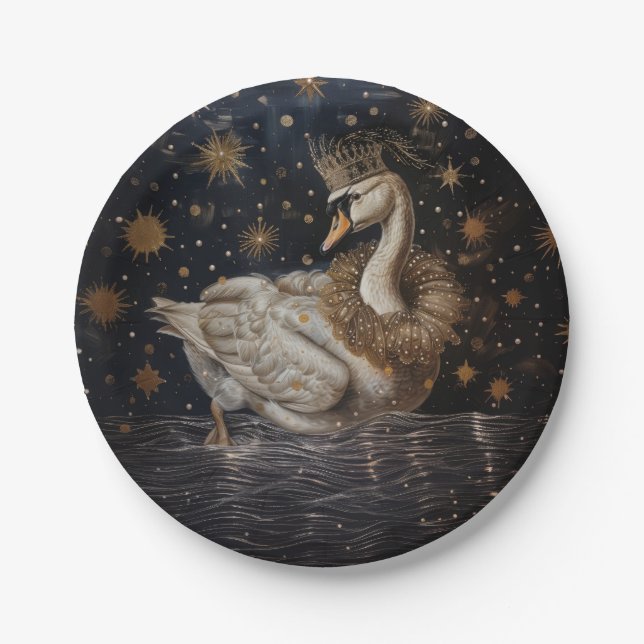 Crown - Round Paper Plates (Front)