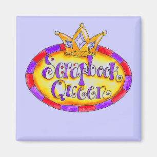 Crown Scrapbook Queen Tshirts and Gifts Magnet