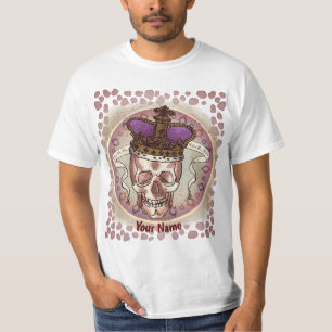 Crown Skull Biker  T-Shirt