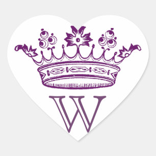 Crown Stickers with monogram