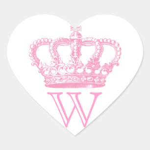 Crown Stickers with monogram