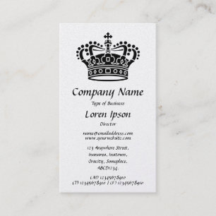 Crown Symbol - (Gold) Business Card