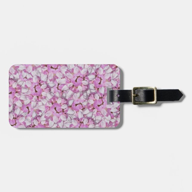 Crown Vetch Seamless Pattern Luggage Tag (Front Horizontal)