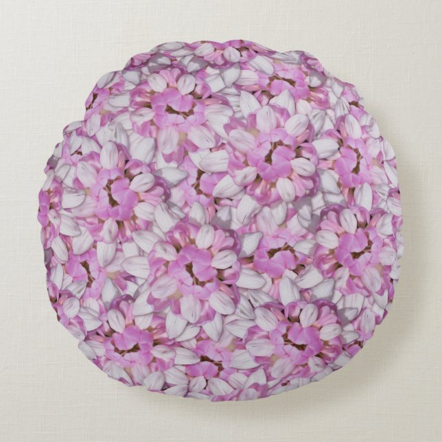 Crown Vetch Seamless Pattern Round Cushion (Front)