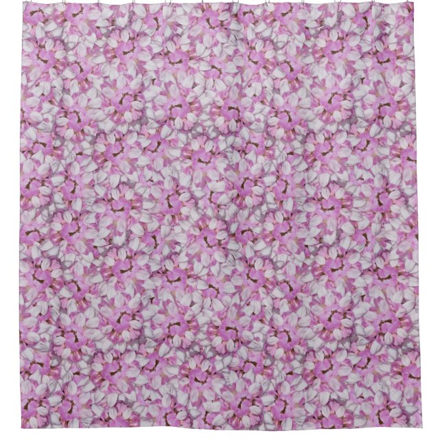 Crown Vetch Seamless Pattern Shower Curtain (Front)