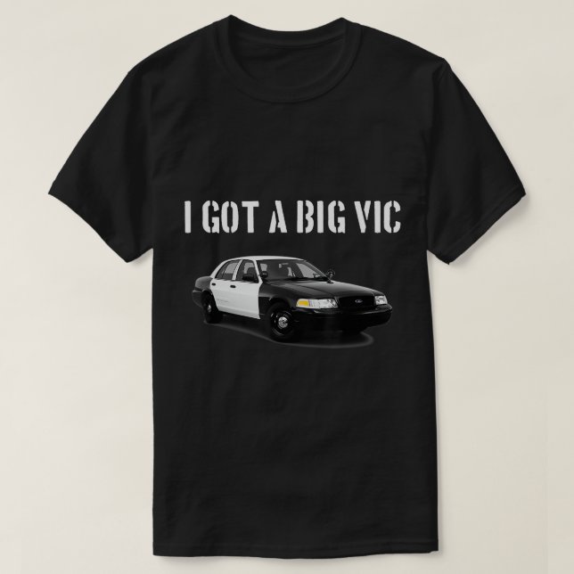 Crown Vic Funny P71 Punny Car Enthusiast T-Shirt (Design Front)