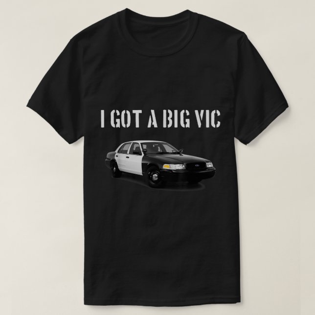 Crown Vic Funny P71 Punny Car Enthusiast  T-Shirt (Design Front)