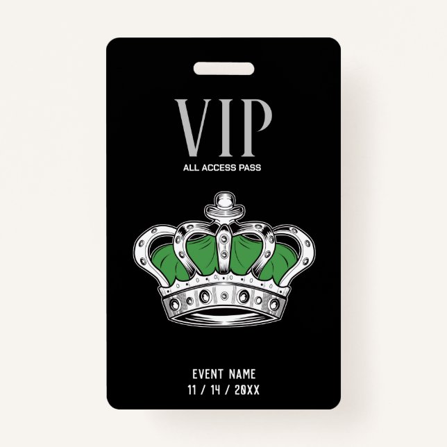 Crown VIP Badge ID Badge (Front)