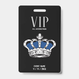 Crown VIP Badge ID Badge