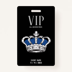 Crown VIP Badge ID Badge