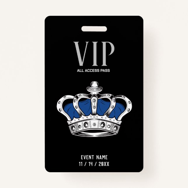 Crown VIP Badge ID Badge (Front)