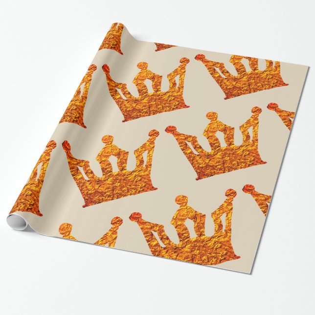Crown  Wrapping Paper (Unrolled)