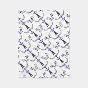 Crown Wreath A Monogram Fleece Blanket