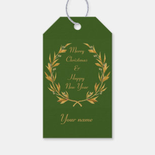 Crown Wreath Holiday  Gift Tags